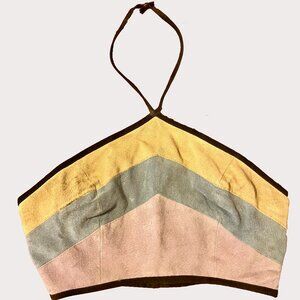 Wilson's Leather Vintage Halter Top | Size XS